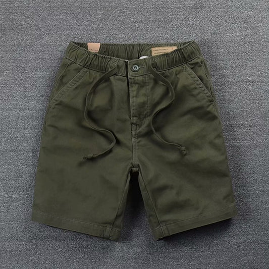 Casual shorts men Korean version of the trend loose five quarter pants summer new men's retro cargo pants